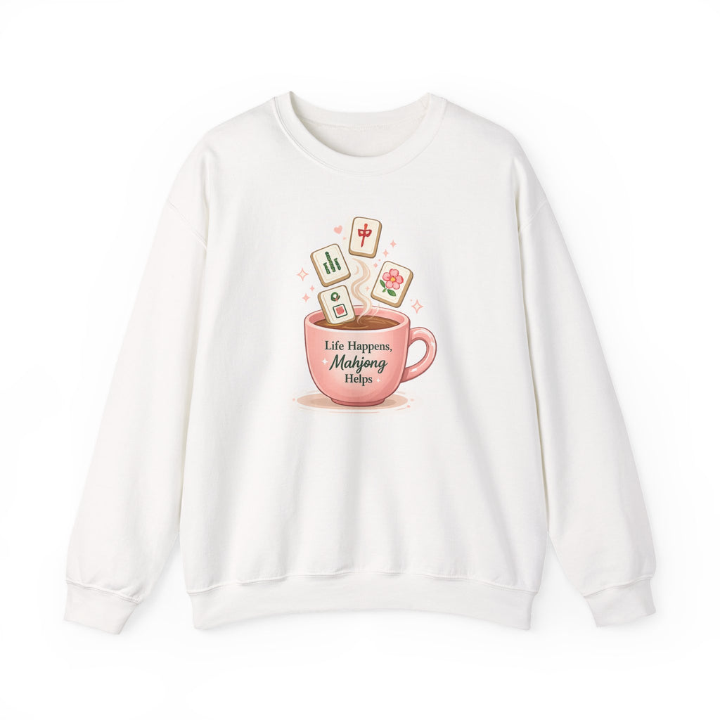 Life Happens, Mahjong Helps Crewneck