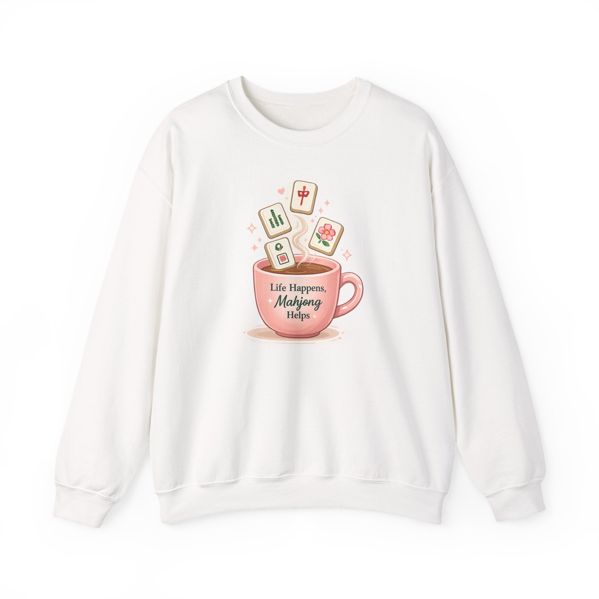 Life Happens, Mahjong Helps Crewneck