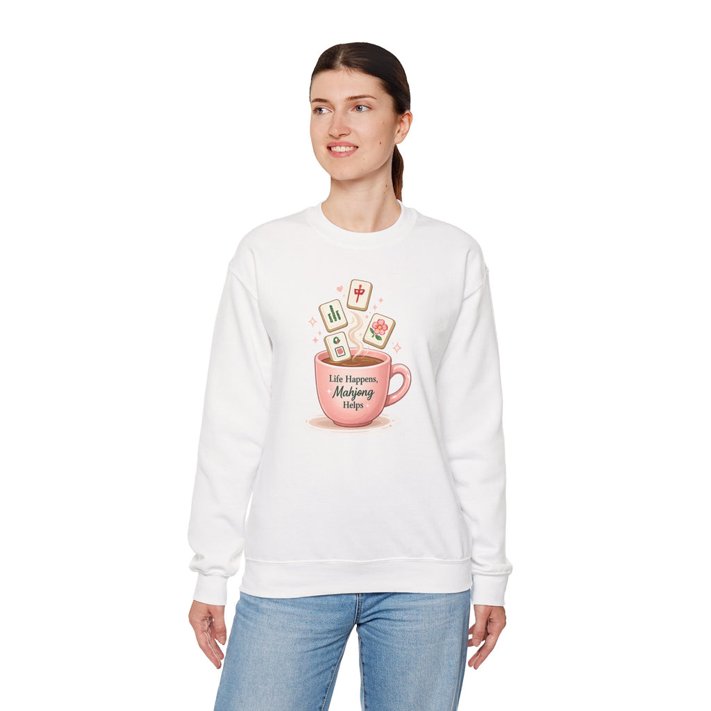 Life Happens, Mahjong Helps Crewneck