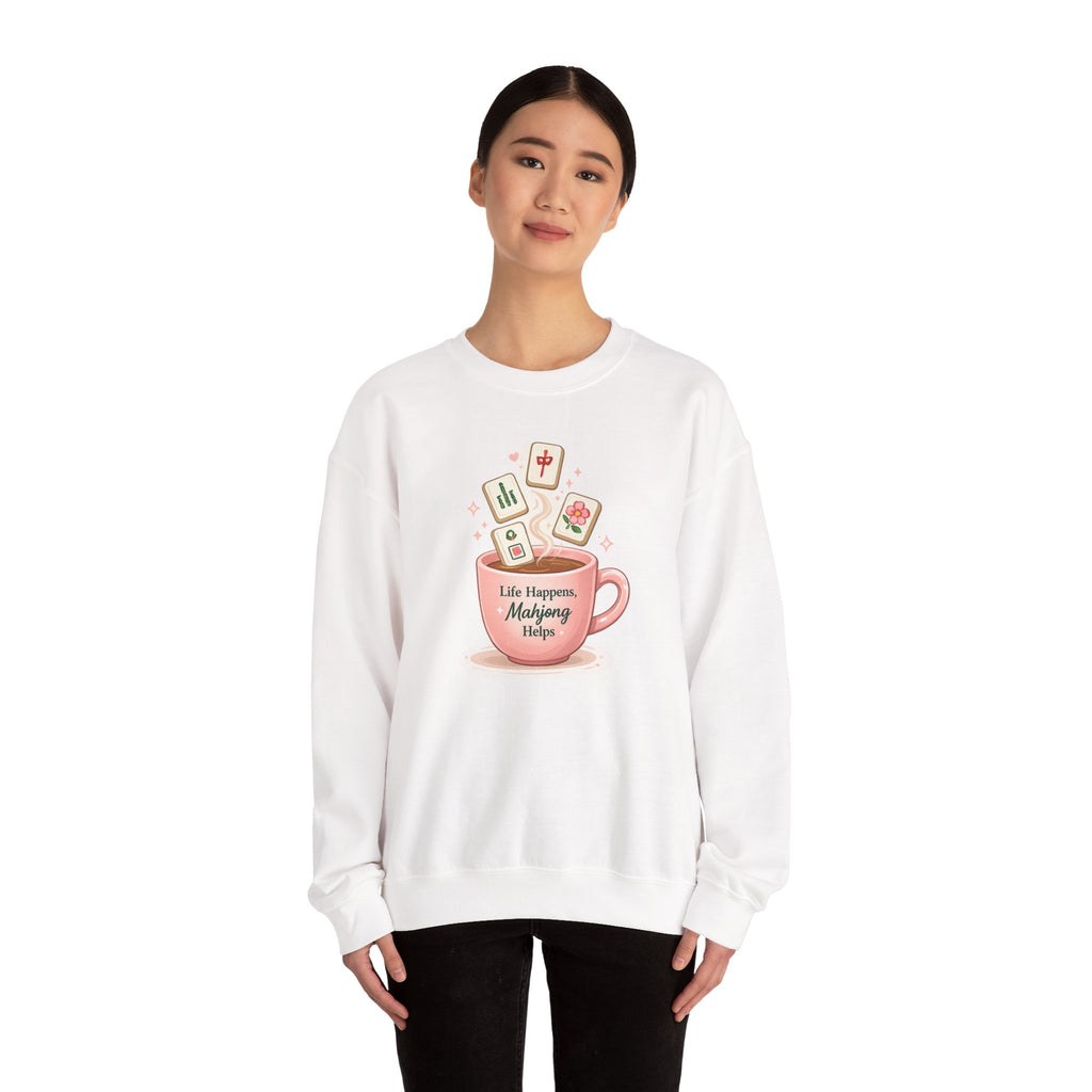 Life Happens, Mahjong Helps Crewneck