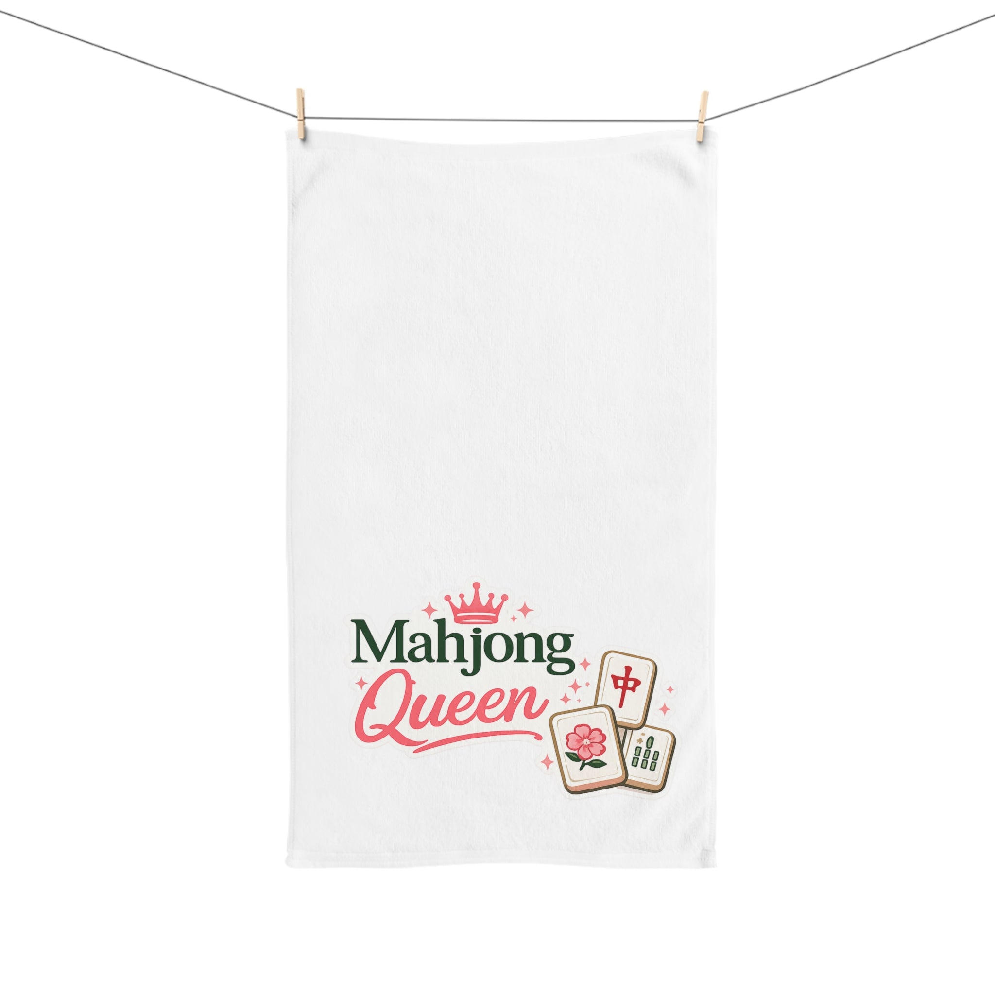 Mahjong Queen Hand Towel
