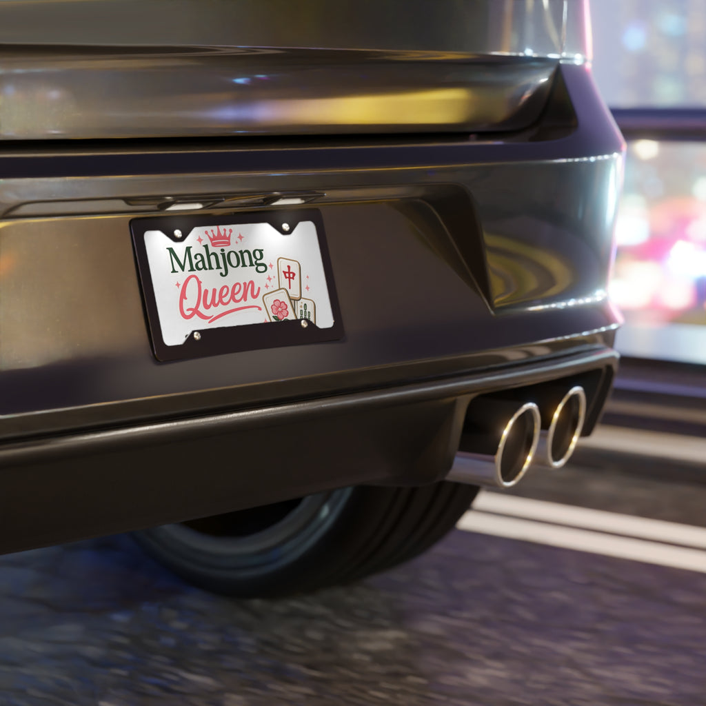 Mahjong Queen Car Plate