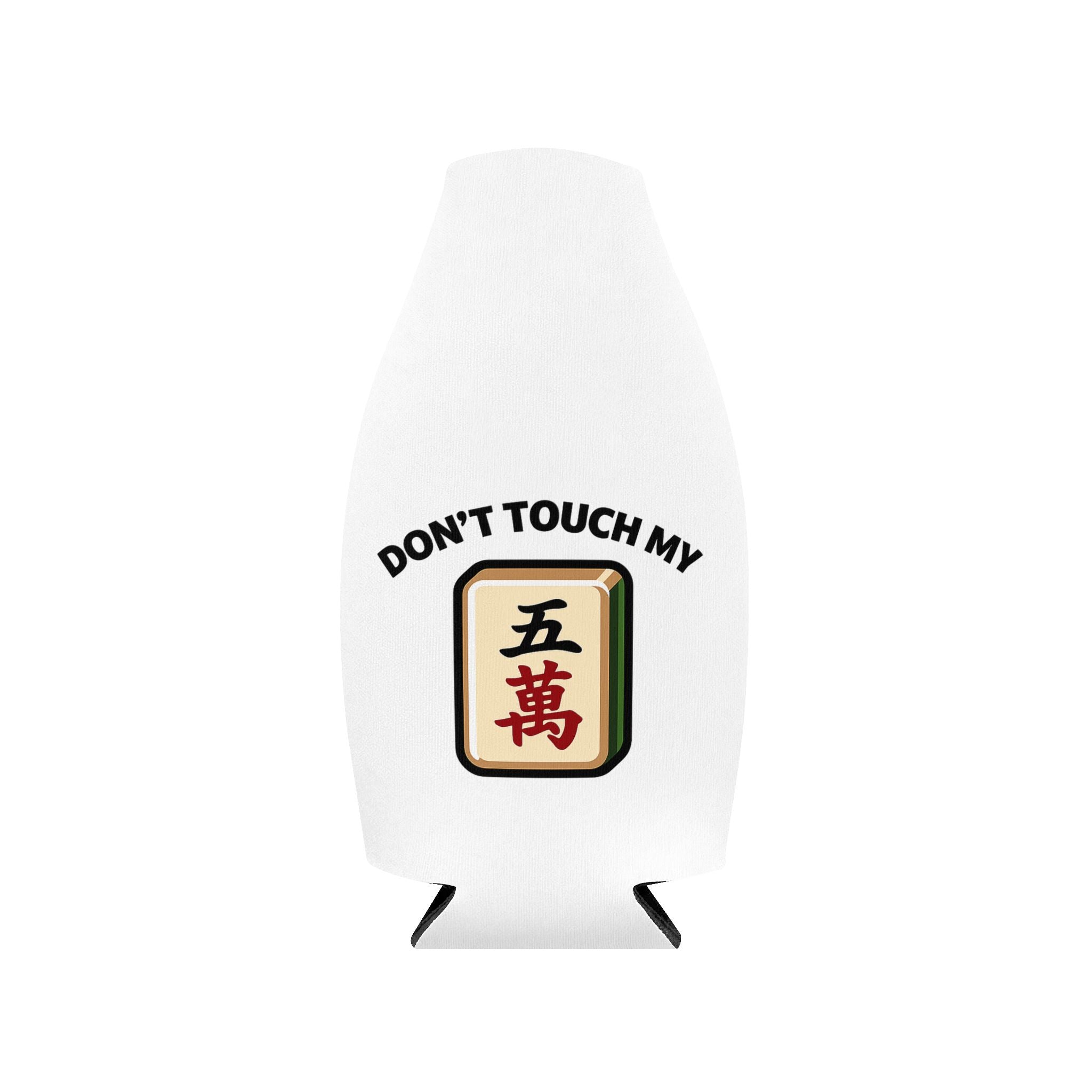 Don't Touch My Crack Zip-Up Bottle Cooler Sleeve